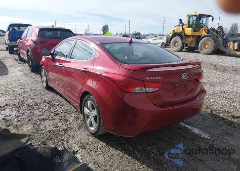 2012 Hyundai Elantra Gls (Ulsan Plant) из США, поврежденный, VIN KMHDH4AE4CU266142